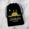 5pcs umrah mubarak black gift bags Muslim Islamic Ramadan Kareem eid decoration hajj Congratulation keepsake celebration present