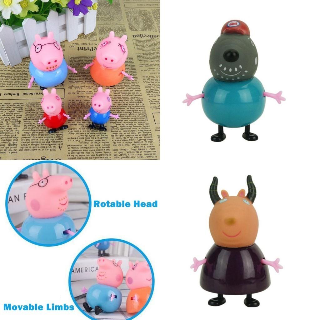 Bunte umweltfreundliche Peppa Pig Familie Freunde Actionfiguren für Kinder 25-teiliges Set