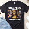 More Pride Less Prejudice Shirt, Love Wins Shirt, Rainbow Parade Graphic Tee, Bi Pride Bisexual Subtle Pride Apparel