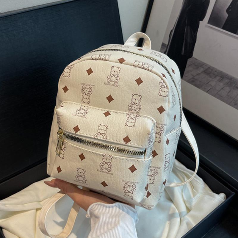 Ausländischer Stil Mode 2025 Sommer neuer Rucksack Trend Nischendesign Textur beliebt große Kapazität Druck