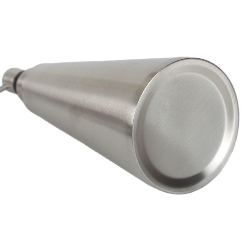 1 Stück 304 Edelstahl Flüssigseifenspender 800ml Konisch Hotel KTV Handpresse Manuell Flasche Roségold/Gebürstetes Silber