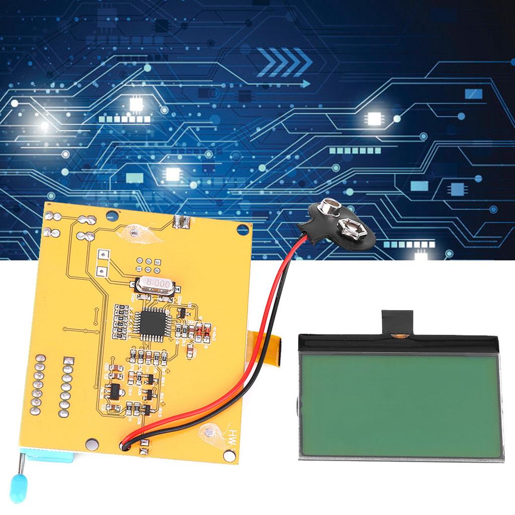 Mega328 Transistor Widerstand Kondensator ESR Meter Multimeter Tester mit Transparentem Gehäuse Kit