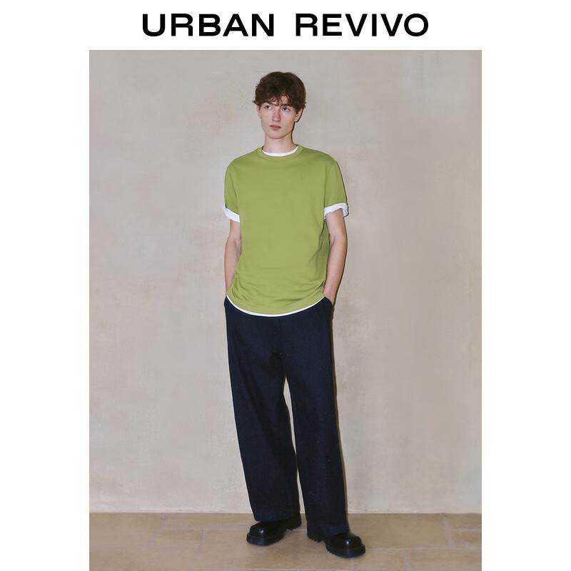 

Мужская однотонная футболка с круглым вырезом UR Весна 2025 UMB450001 XS