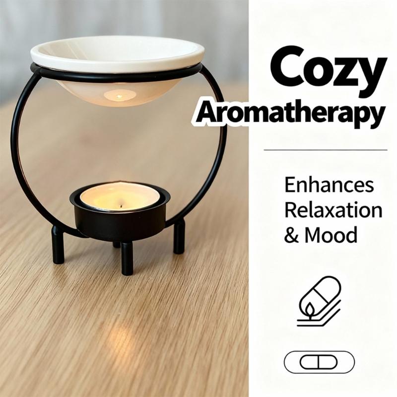 Ceramic Essential Oil Burners Wax Melt Burners Aromatherapys Holder Candle Tealight Holder Christmas Housewarmings Gift