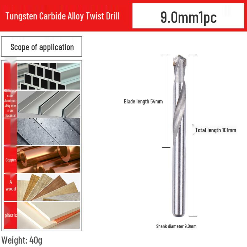 Tungsten Carbide Twist Drill Bit for Steel and Metal