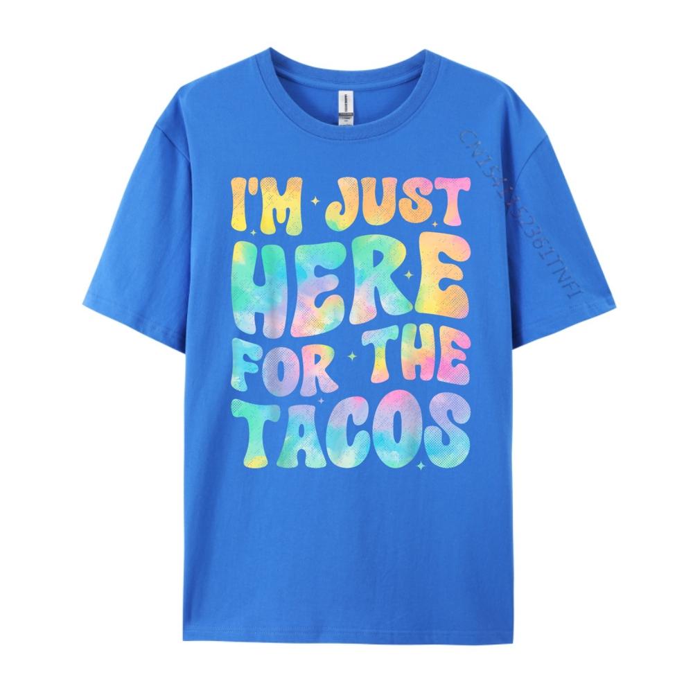 Im Just Here For The Tacos Food Funny Mexican Food Groovy 3XL Men Clothing Mens Shirt Mothers Day
