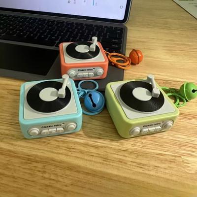Creative Retro Voice Recorder Pendant Decompression Music Box Small Toy Girl Bag Keychain Pendant Toy