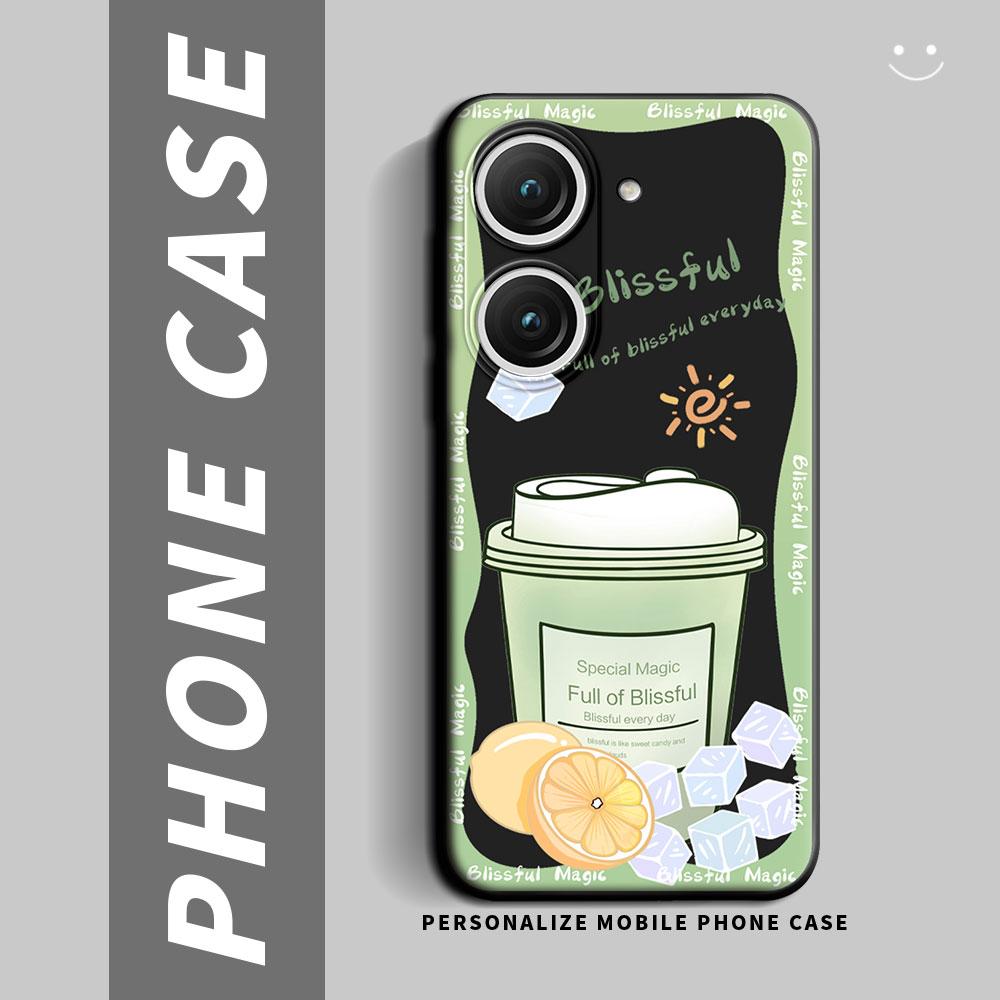 For Asus Zenfone 9 (AI2202) Case Cartoon Cute Cat Flower Shockproof Silicone Soft Phone Case For Zenfone 10 (AI2302) Back Cover