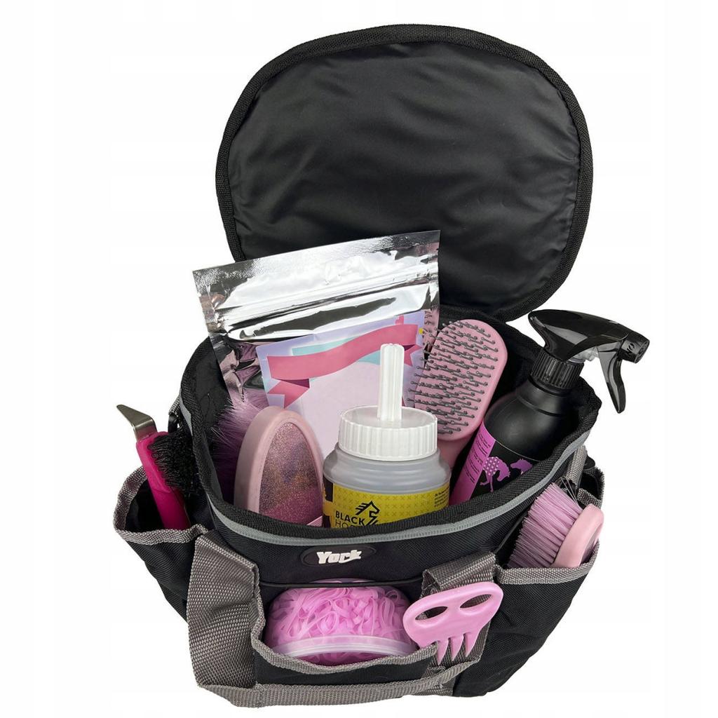 York Accessory Bag with a Lock, BLACK, for Horse Riding Equipment