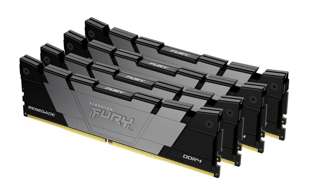 Kingston FURY Renegade 32GB 3600 DDR4 CL16 DIMM of Desktop Memory (Pack 4) - KF436C16RB2K4/32