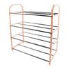4-layer Metal Shoe Rack Easy Assembly Metal Space-saving