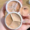 Tondo Tenuta Trucco Tre Colori Correttore Macchie Acne Stampa Riparazione Fondotinta Occhiaie Non Facile A Incollare Polvere Ingrosso