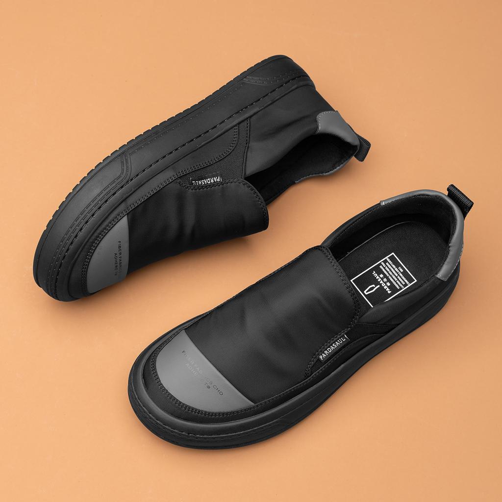 New Cloth Shoes Fashionable Lazy One-pedal Single Shoes Casual Board Shoes Men's Color Matching Breathable Casual Men's Shoes Canvas Shoes