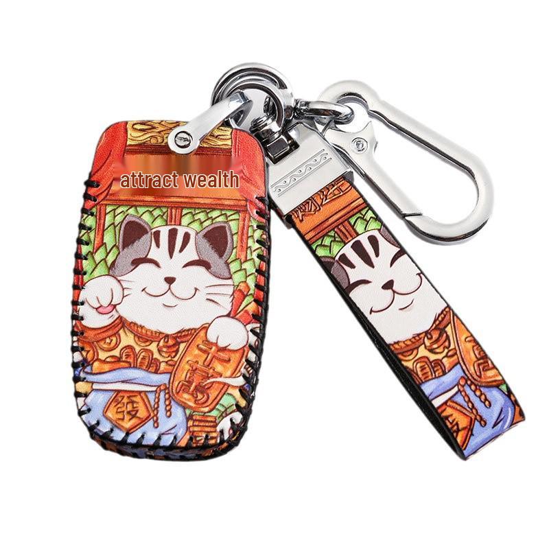 Kia Key Cover for K3, K2, Sportage, K4, K5, KX5, Furuidi, Yipao, and Huanchi Cars - National Tide Design