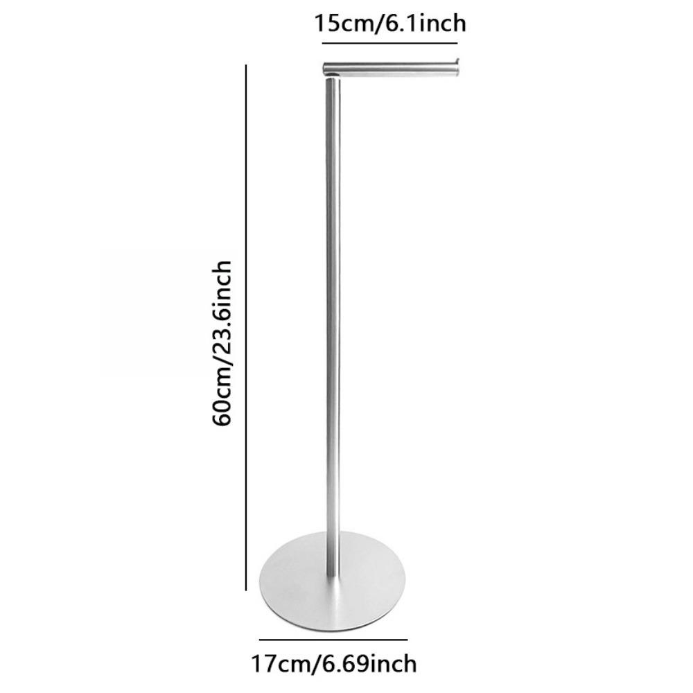 Free Standing Freestanding Toilet Roll Holders Stainless Steel Paper Dispenser  Kitchen