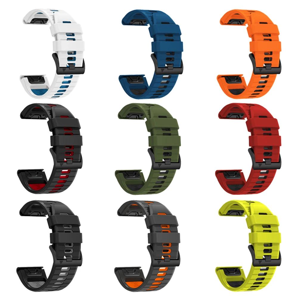 Sport Silicone Band For Garmin Fenix E 8 47mm 51mm 7 7X Bracelet For Garmin Enduro 3/Epix Gen Pro QuickFit 22mm 26mm Watch Strap