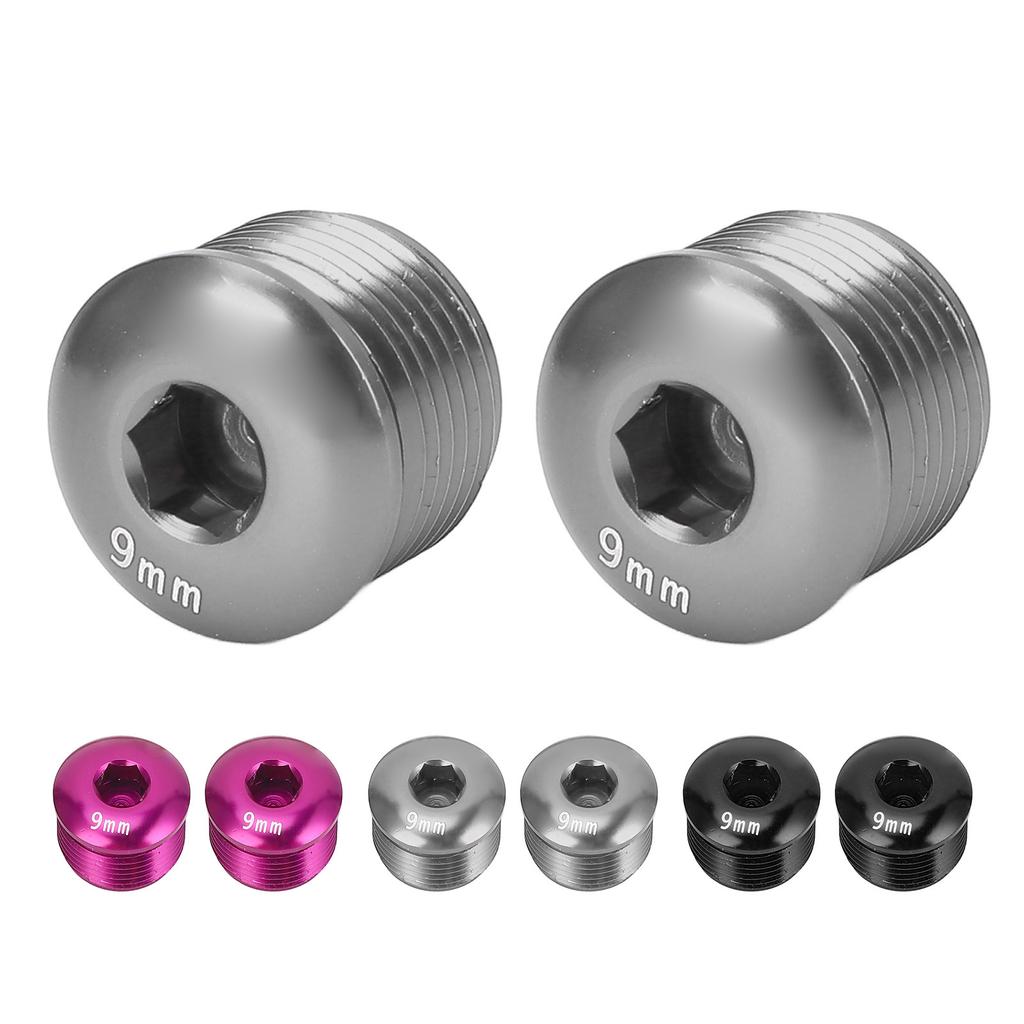 2 BUC Capac de protecție împotriva prafului pentru pedale de bicicletă M14 9mm Aliaj de aluminiu Șurub de blocare protector pentru pedale pentru Moun