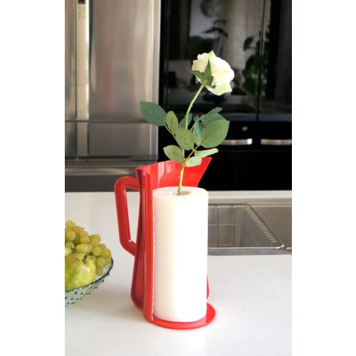 Yawata Kasei Sceltevie VERTU DE CARAFE Kitchen Paper Holder, Yellow, Approx. 20.8 X 14.5 X 30.5 Cm