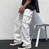 Pantaloni casual da uomo senza scolorimento da indossare ogni giorno Pantaloni casual da lavoro con gamba dritta multitasche anti-pilling Vita quotidiana
