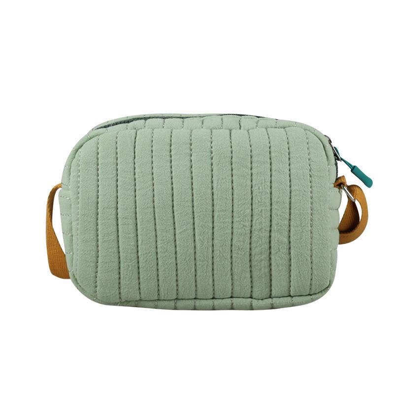 Cotton Shoulder Bag Stripe Design With Fun Style For Daily School And Travel