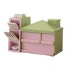 Desk Organizer Desk Stationery Storage Box with Drawer Sundry Storage Rack  Dormitory