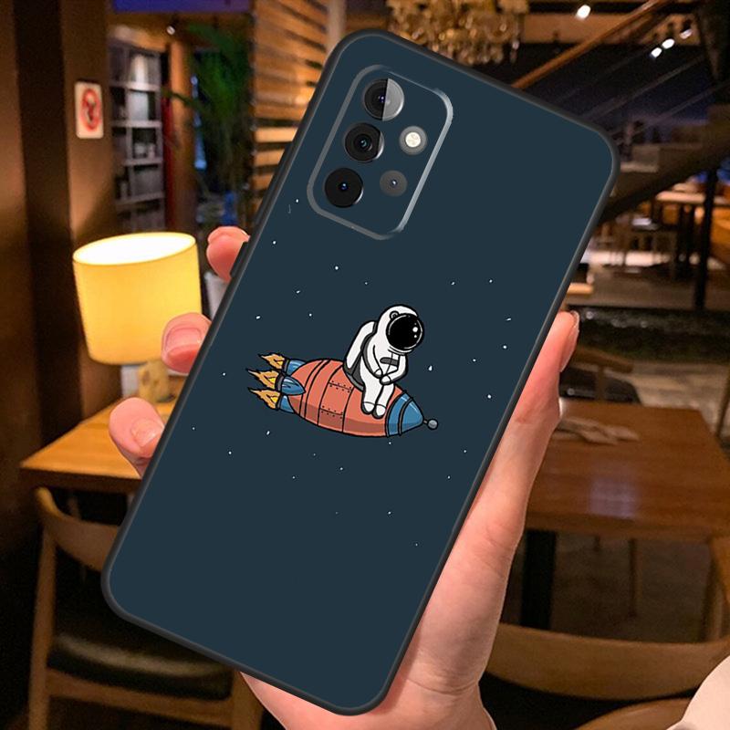 Star Astronaut Cute Case For Samsung Galaxy A16 A06 A26 A36 A56 A52 A53 A33 A13 A34 A54 A14 A15 A35 A55 A22 A32
