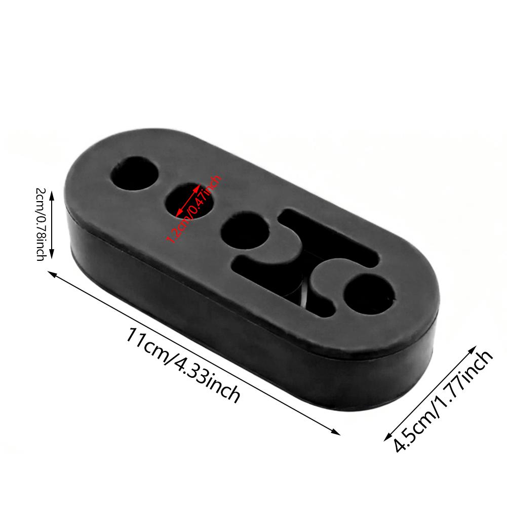 Car 4-Hole Exhaust Hanger Pipe Lifting Lug Modification Plus Long Muffler Lifting Lug Shock Absorber Buffer Hanging Support Hook
