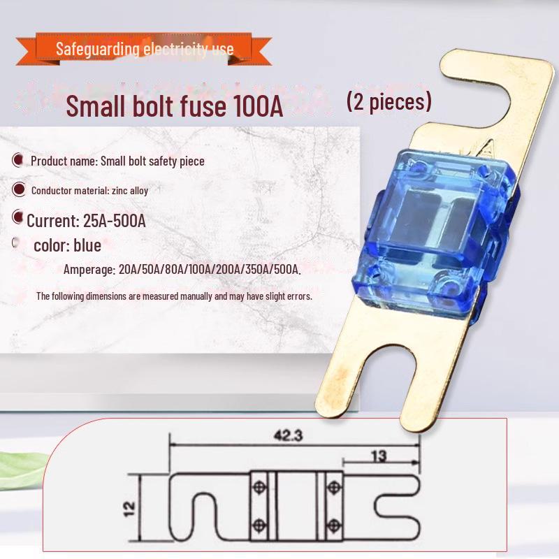 Porte-fusible de batterie de voiture à courant élevé avec connexion à boulon, 20 A-500 A