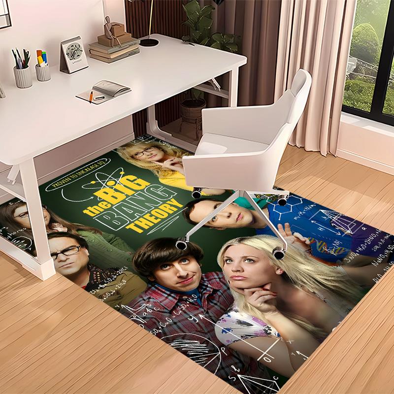 The Big Bang Theory Printed Absorbent Washable Carpet, Non-Slip Bathroom Mats, Kitchen Rugs, Yoga Mat,Living Room Entrance, Camping Picnic Rugs