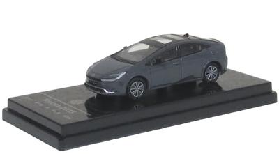PARAGON 1/64 Scale Toyota Prius 2023 Guardian Gray LHD (Compatible with Toyota Vehicles)