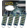 QasimLed 44MM 1.73" Car Rigid Loop Festoon Led Bulb 2016 Chip Super Bright 211-2 212-2 561 578 Reading Dome Lamps Cargo/Trunk Lights AC/DC 12V