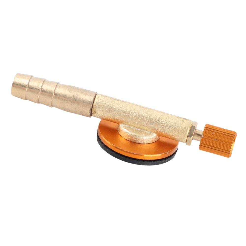 Yellow Gas Stove Valve Brass Valve Adapter Durable Gas Refill Adapter  Outdoor Camping