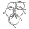 Cabo de Rede Lan Ethernet Patchcord Rj45 Cat6 Branco 1,5M Conjunto 5Pçs