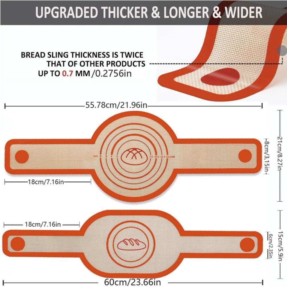 2Pcs Silicone Baking Mat Set Non-Stick Dough Transfer Mat Bread Kneading Pad  Kitchen Baking Tools