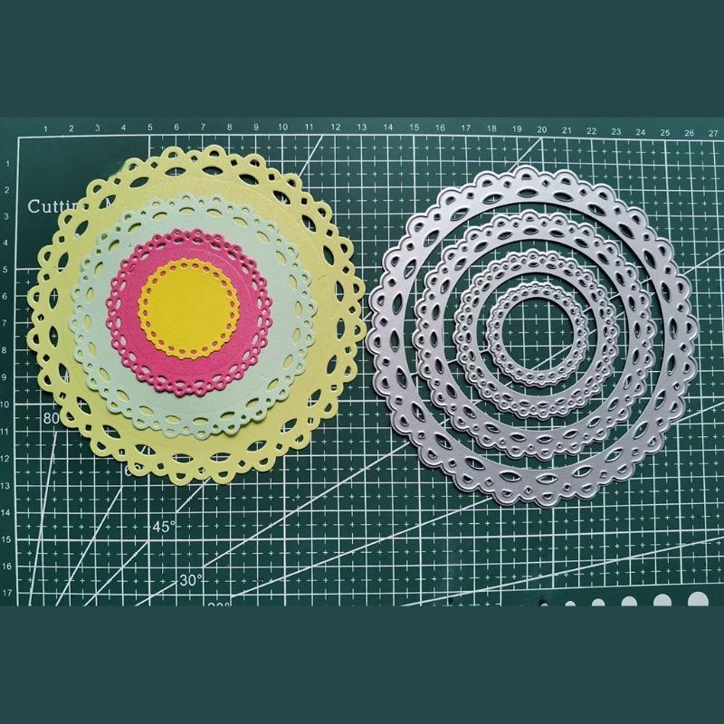 Nested Lace Frame Metal Die Cuts Exquisite Scrapbooking Embossing Template DIY Holiday Invitations Cards Making Supplies