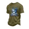 Men's Funny Animal Saying Graphic T-Shirt Retro Print Loose Fit Summer Casual Top