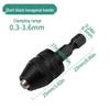 Self-Centering Electric Grinder Chuck with Three-Jaw Twist Drill Bits