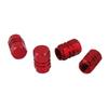 4 Pieces Aluminum Tire Wheel Rims Tire Valve Stem Caps Car Truck Vehicles Motorcycle Bike Chrome Red Stem Caps1