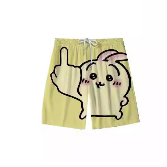 New Xiaohachi Yiusaki Men's and Women's Beach Pants Summer Youth Creative Casual Shorts Home Pants