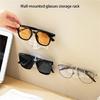 8 Units No Drill Wall Glasses Stands Sticker Stick Design Efficient Eyewear Storage System Clear Materials