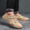 Spring and summer men's shoes leather breathable sports casual shoes soft sole British leather shoes men's outdoor tooling shoes comfortable