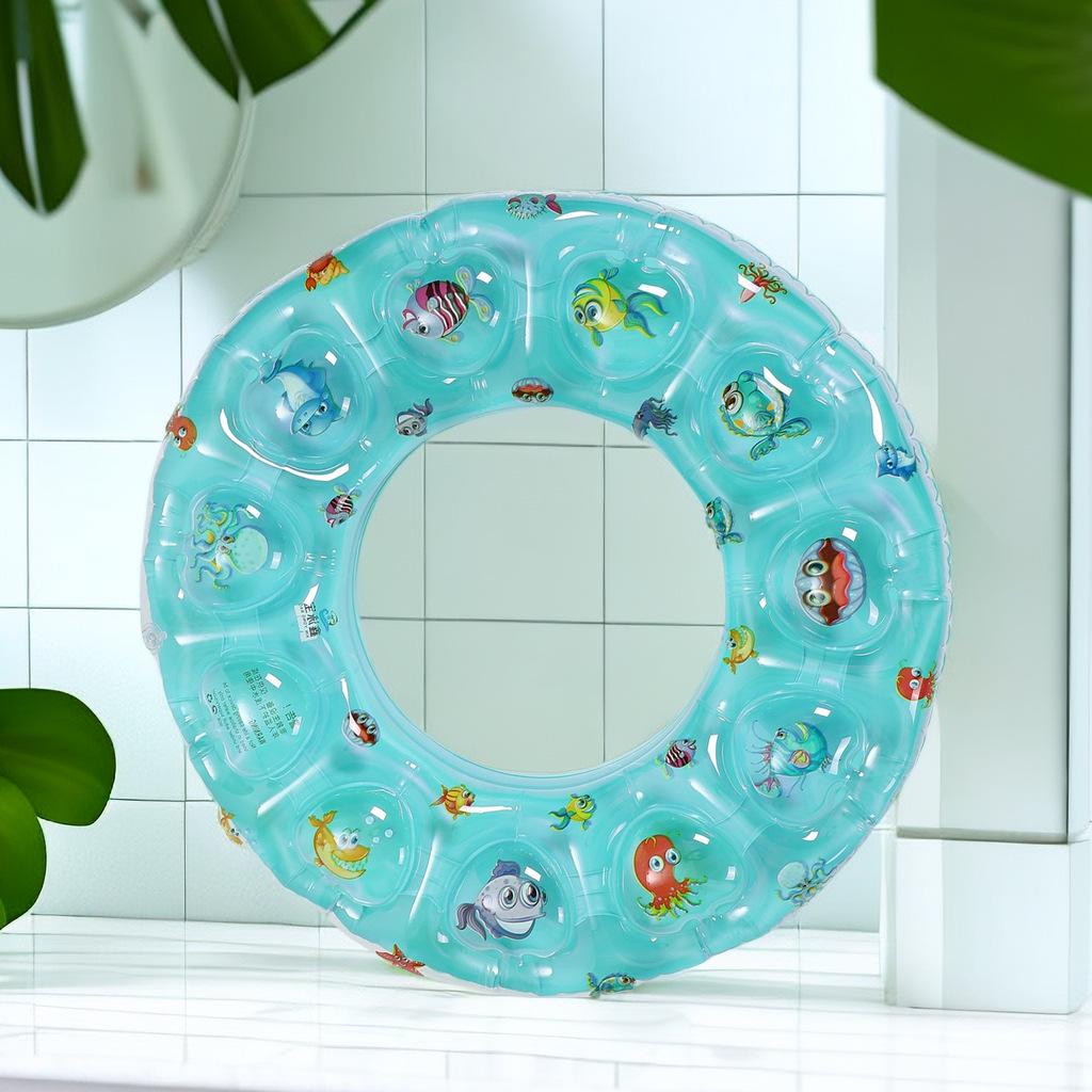 Eco-friendly PVC Double-Layer Inflatable Swim Ring for Kids