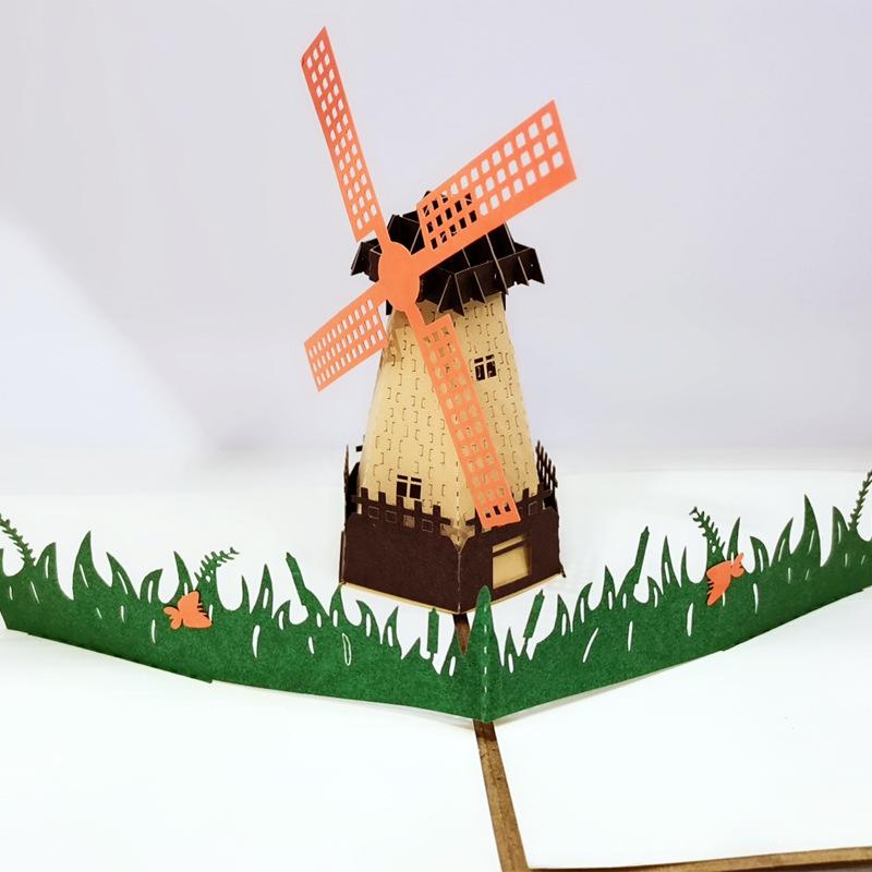 3D Pop Up Invitations Card 3D Paper World Attractions Birthday Greeting Cards 3D Tourist Postcard Save The Date Boy Present Card
