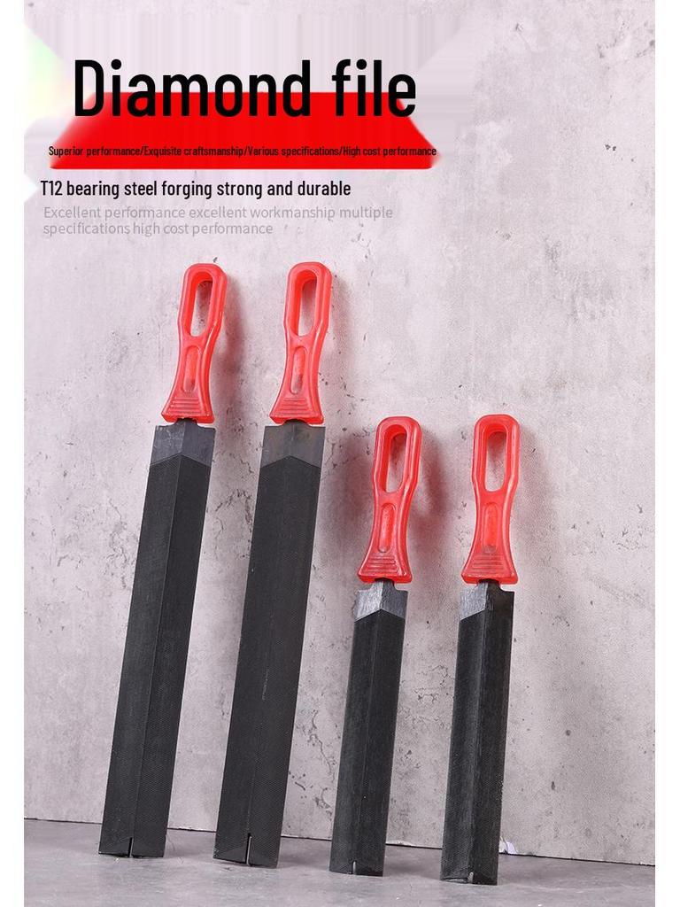 Diamond Tungsten Steel File Set: Hand Saw, Felling Saw, Hair Saw, Rasp, Triangle Grinder.