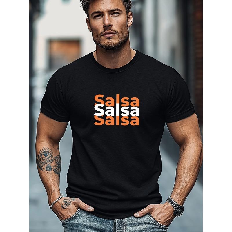 

Men s Pattern Summer Casual Round Neck Comfortable Breathable Short T-Shirt 4XL чорний