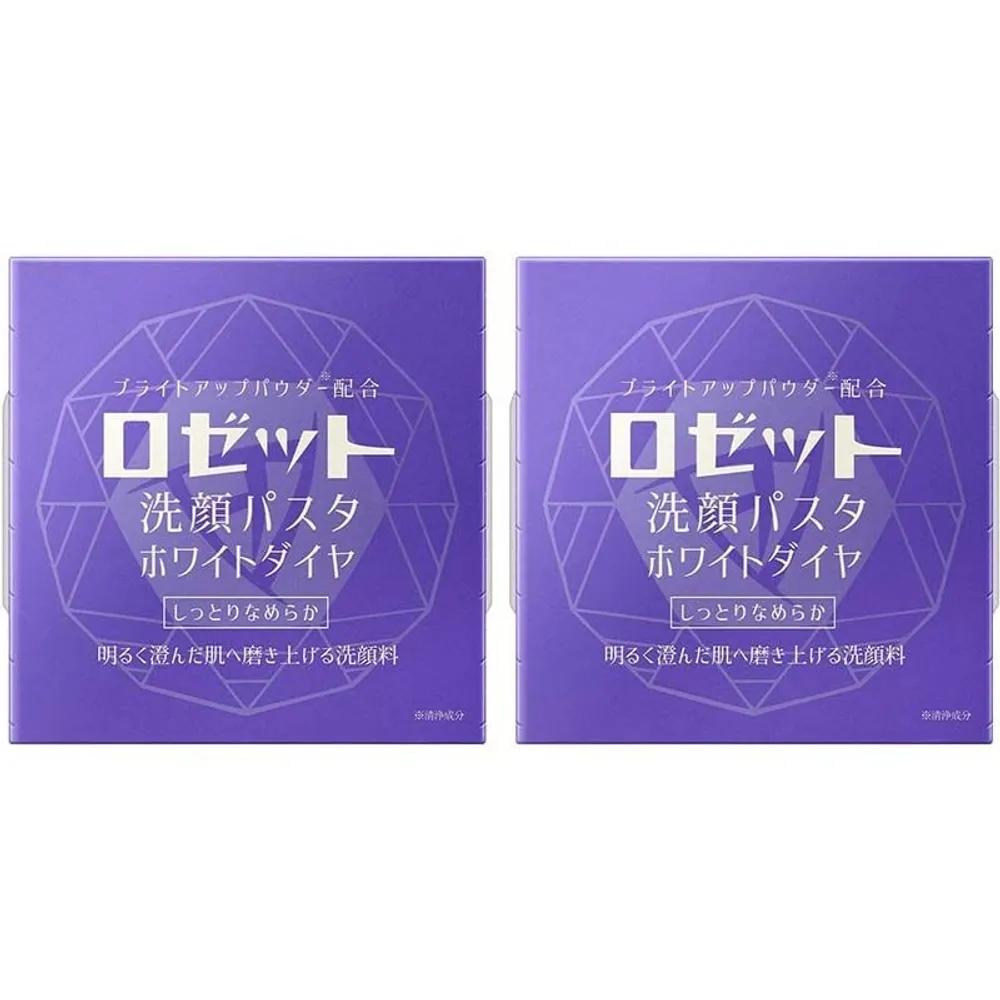 ROSETTE Foaming Cleanser Cleanser Cream Facial Wash Pasta White Diamond 2-Piece Set 90g
