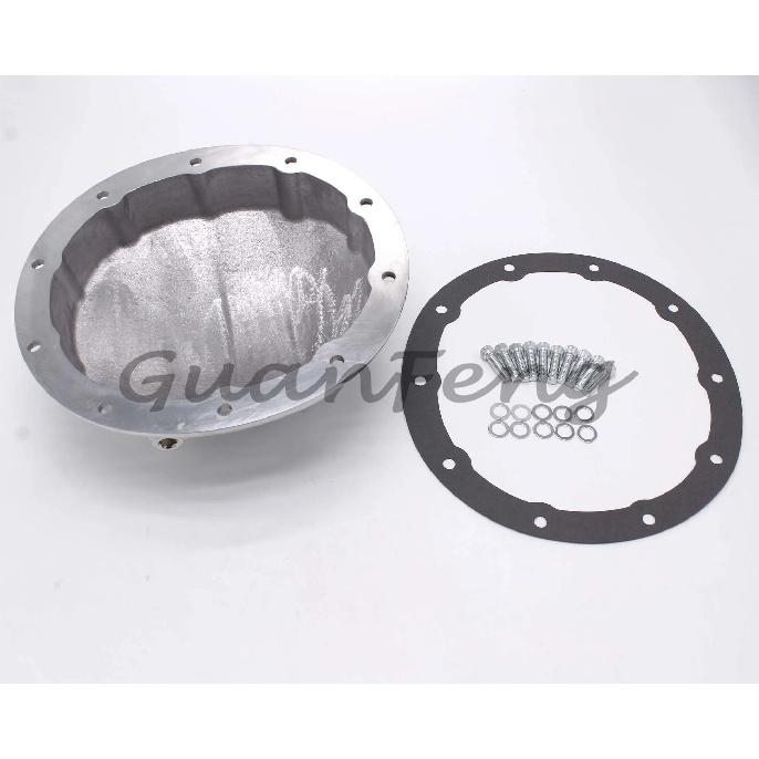 Für GM 8,5" 8,6" Gussaluminium Poliert 10-Schrauben Differentialabdeckung Tellerrad Diff 8,5" 8,6" Schraube 10-Schrauben Guss Neu VA831