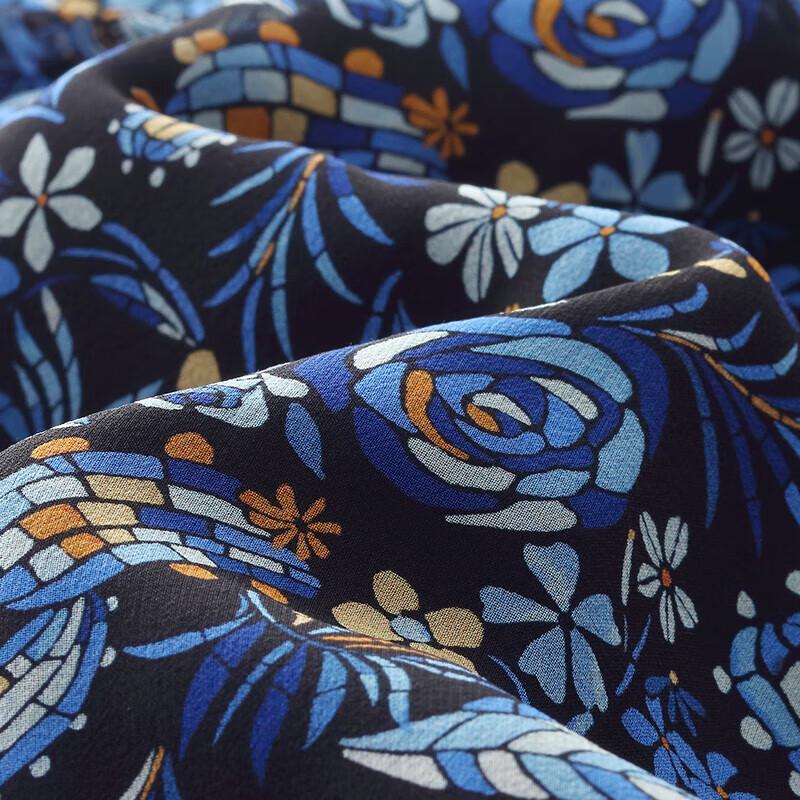 GOELIA Summer Silk Halterneck Maxi Dress with Removable Pads