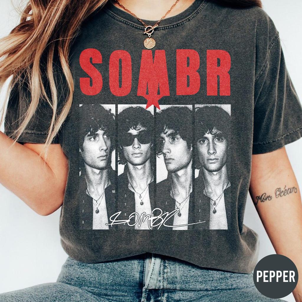 Sombr Du Bist Der Grund Tour Shirt 2026, Vintage Sombr T-Shirt, Sombr Welttournee Musikfan Bootleg Tee T-Shirt, Geschenk Für Fans