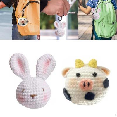 2x Kit de Crochet Poupée DIY Artisanat Ornement Tricot à la Main
